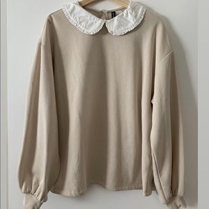 Peter Pan Collared Sweatshirt